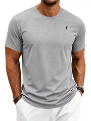 Men's Classic Fit Crew Neck T-shirt Plus Size in Black, view 13