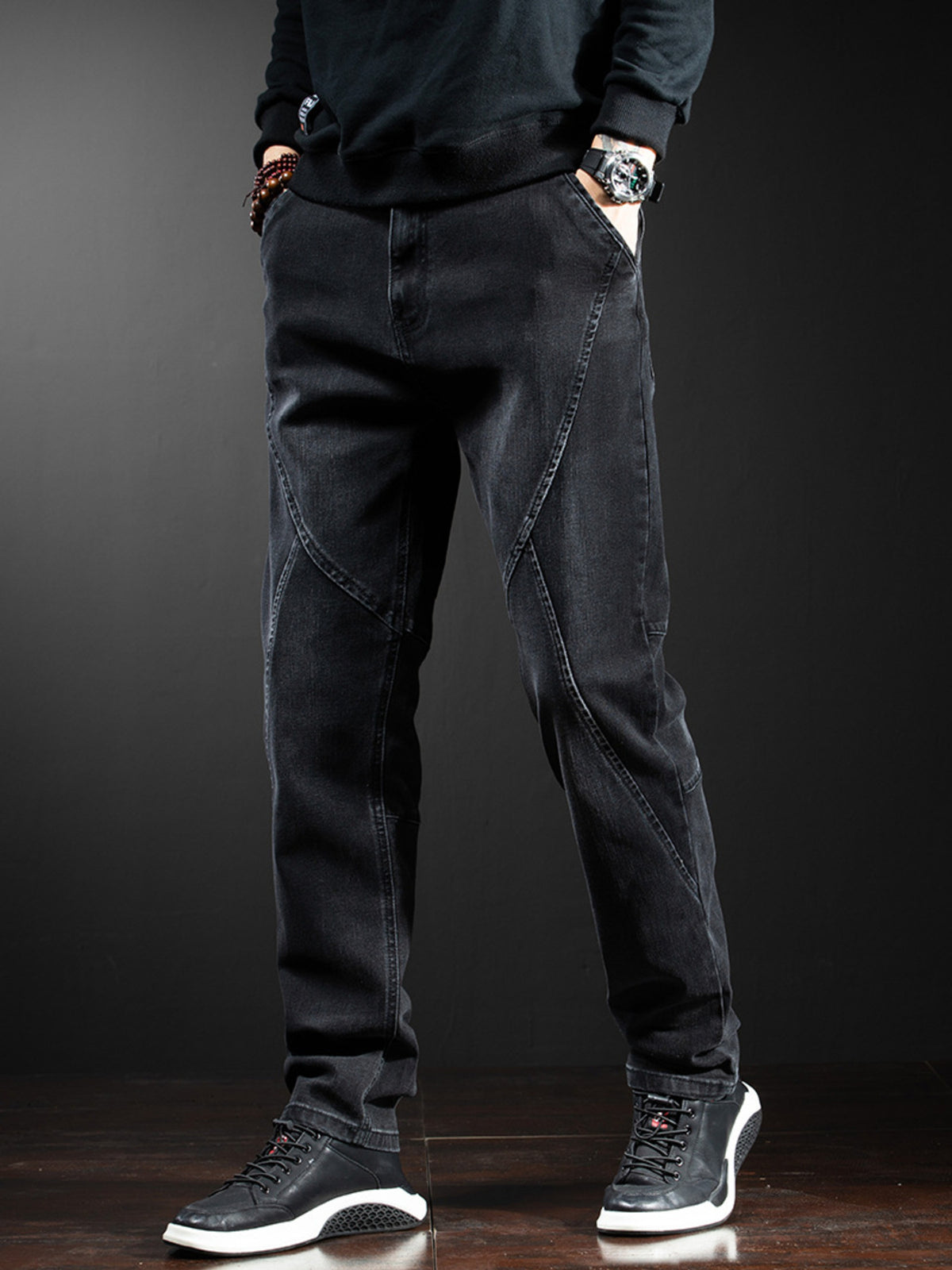 Men's Slim Fit Black Jeans