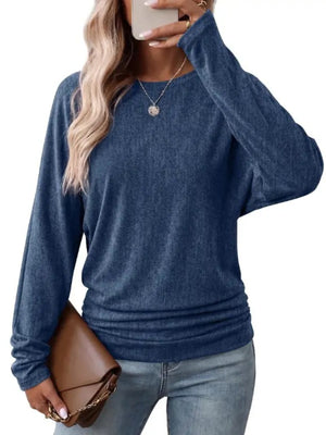 modern t-shirt in Coffee Brown with crew neck
