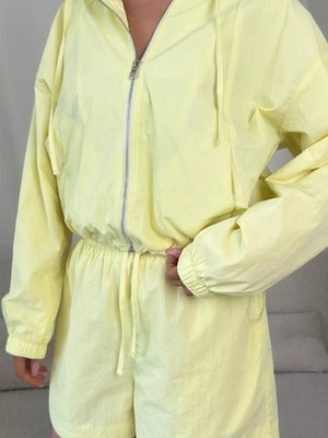 Lightweight Hooded Jacket And Shorts Set, view 13