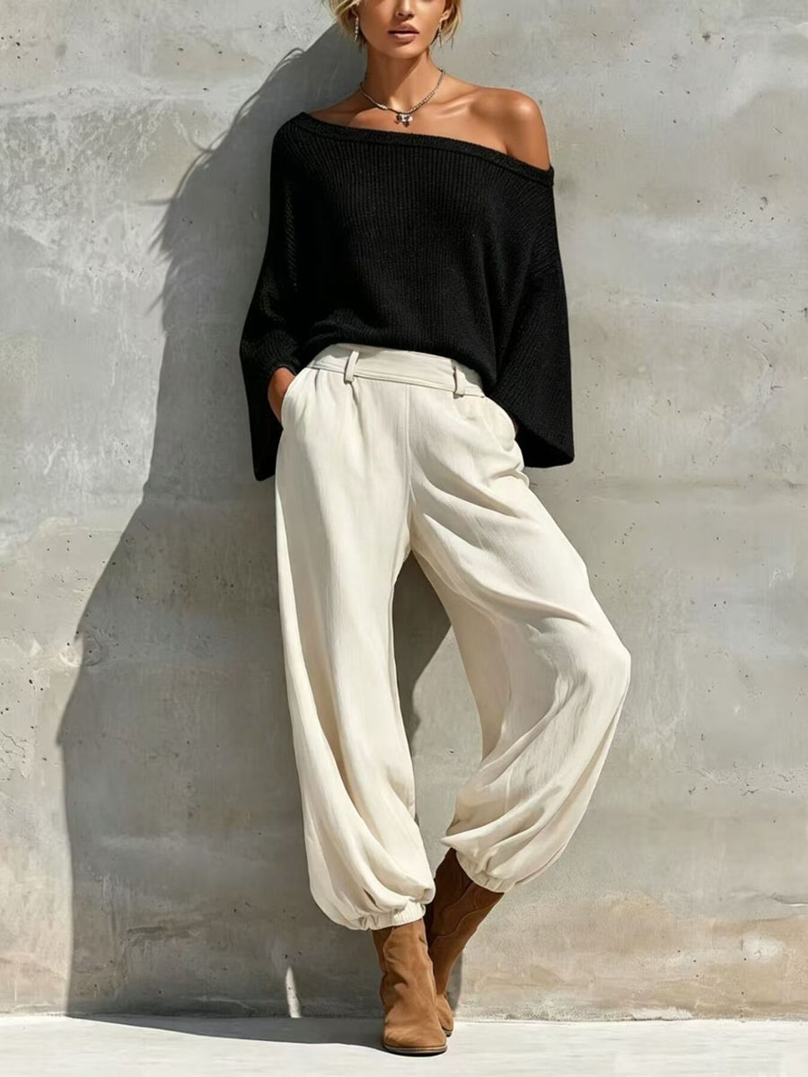 light beige two-piece set with two-piece and long sleeve