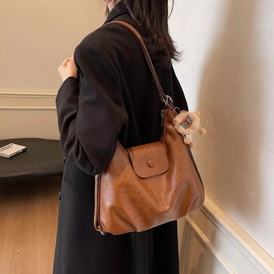 Pu Leather Medium Shoulder Bag option 7