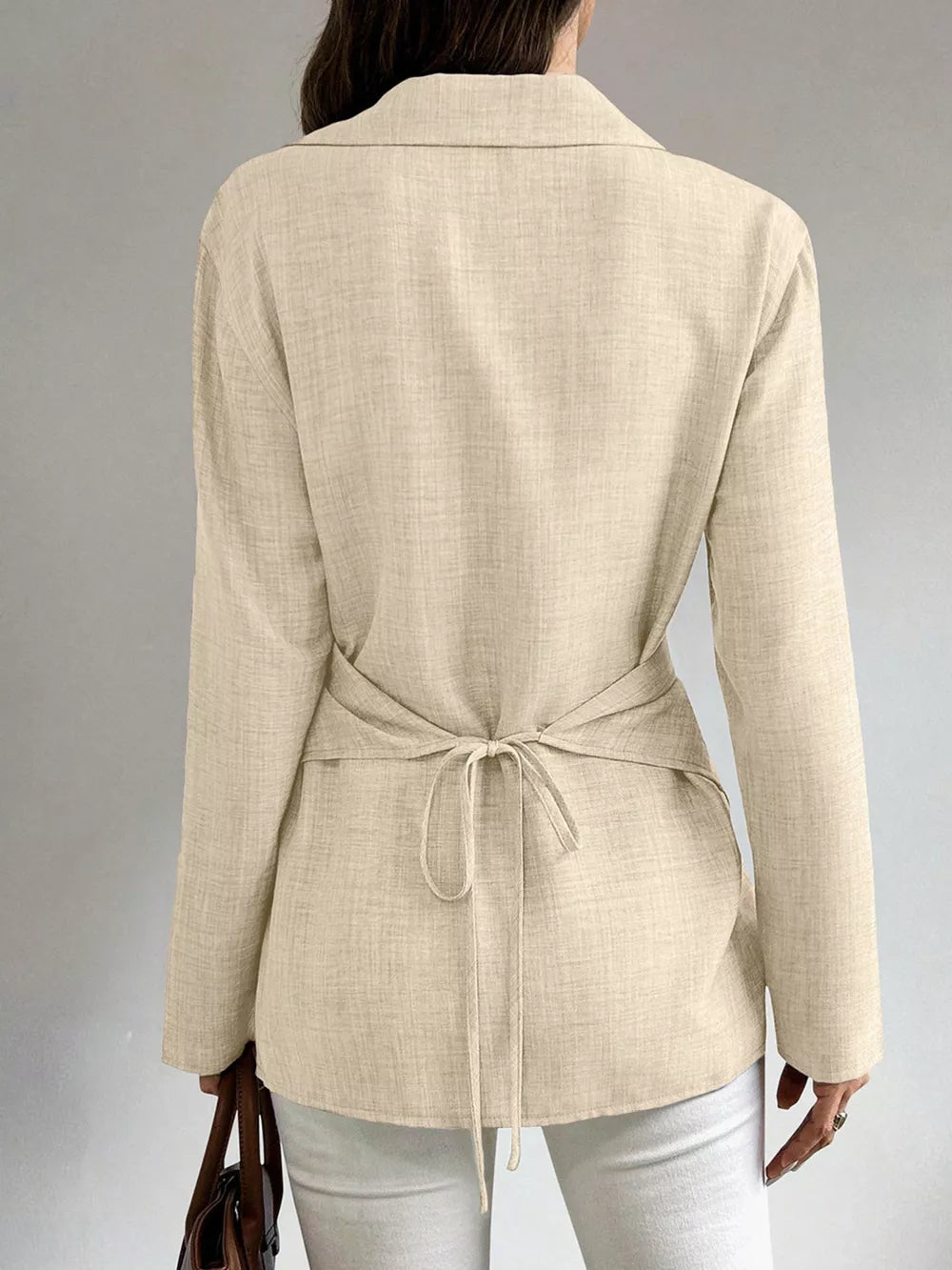 100% polyester Care instructions: Machine wash cold blouse in Apricot with regular silhouette
