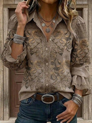 100% polyester Care instructions: Machine wash cold button-down shirt in Dusty Pink with regular silhouette