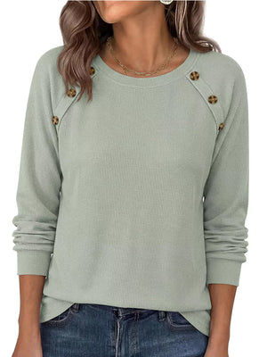 classic t-shirt in Sage with crew neck