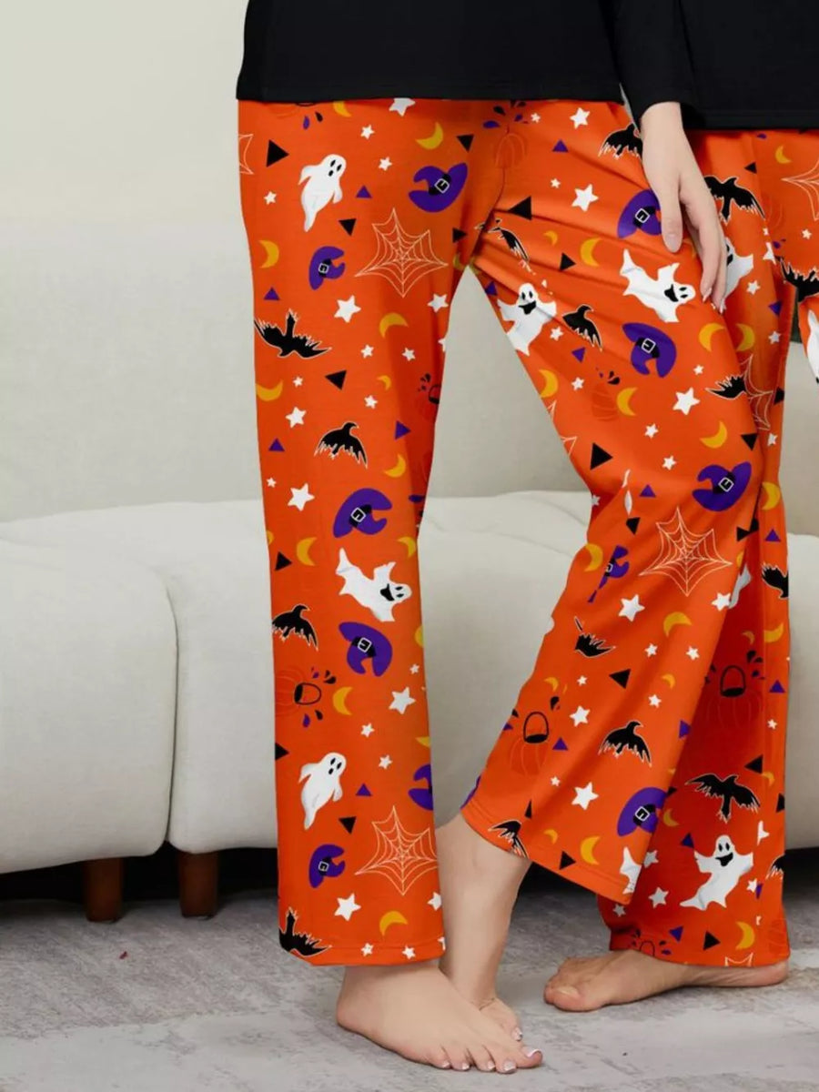 Dad pajama set with elastic waist and long sleeve