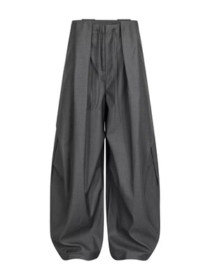Men's Wide Leg Dress Pants in Black