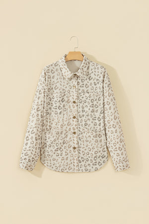 Khaki regular jacket with collared