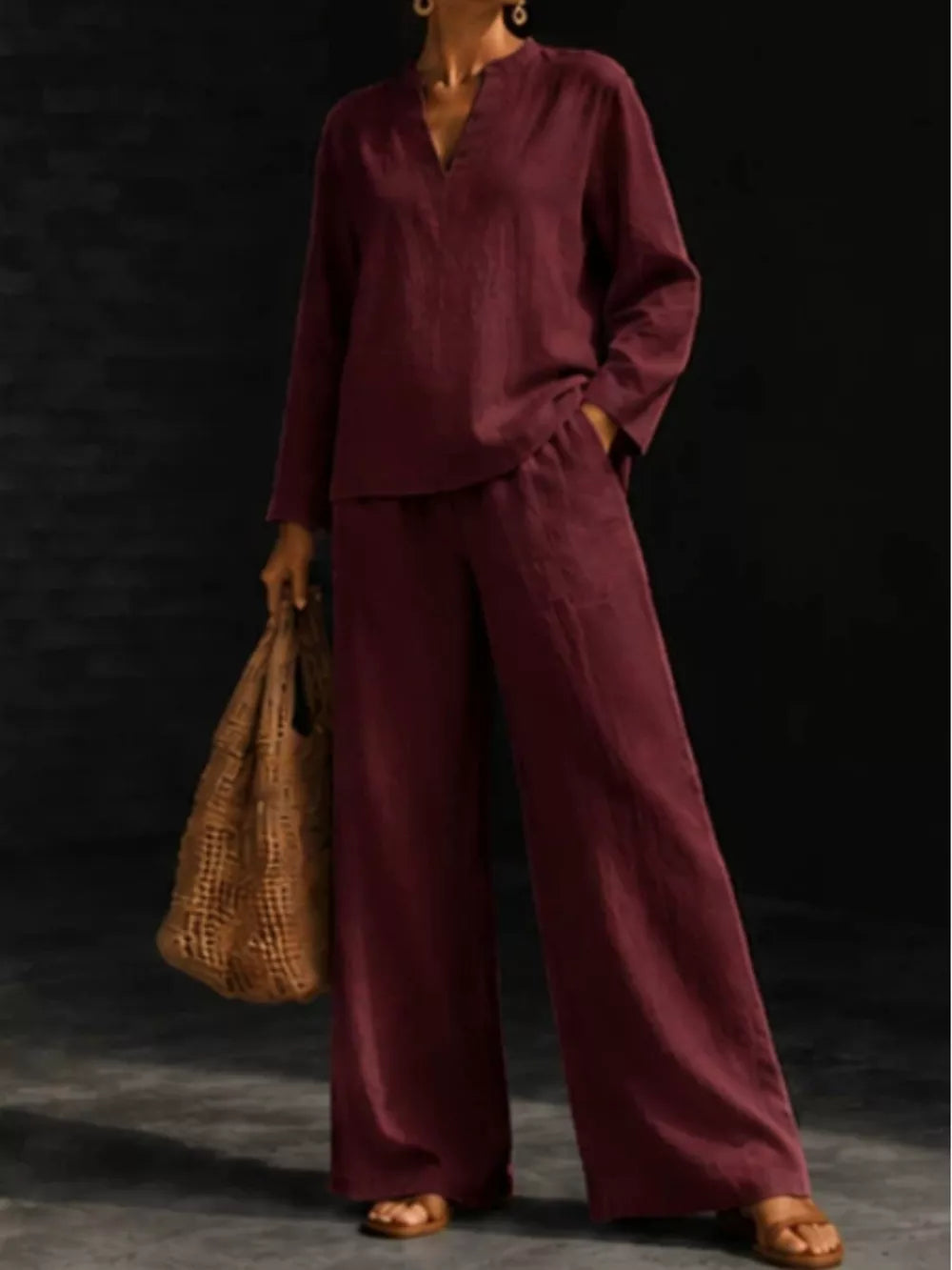 white blouse with hip-length and pullover
