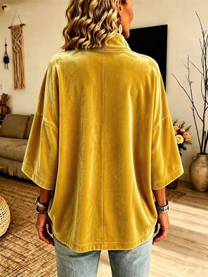 Red sweatshirt with stretch and elbow sleeve