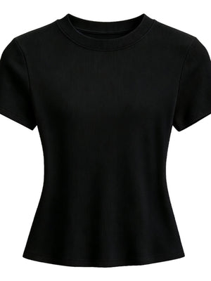 Brown t-shirt with waist-length and pullover