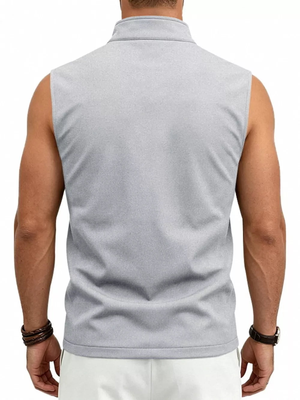 100% polyester Care instructions: Machine wash cold vest in Bright Red with regular silhouette