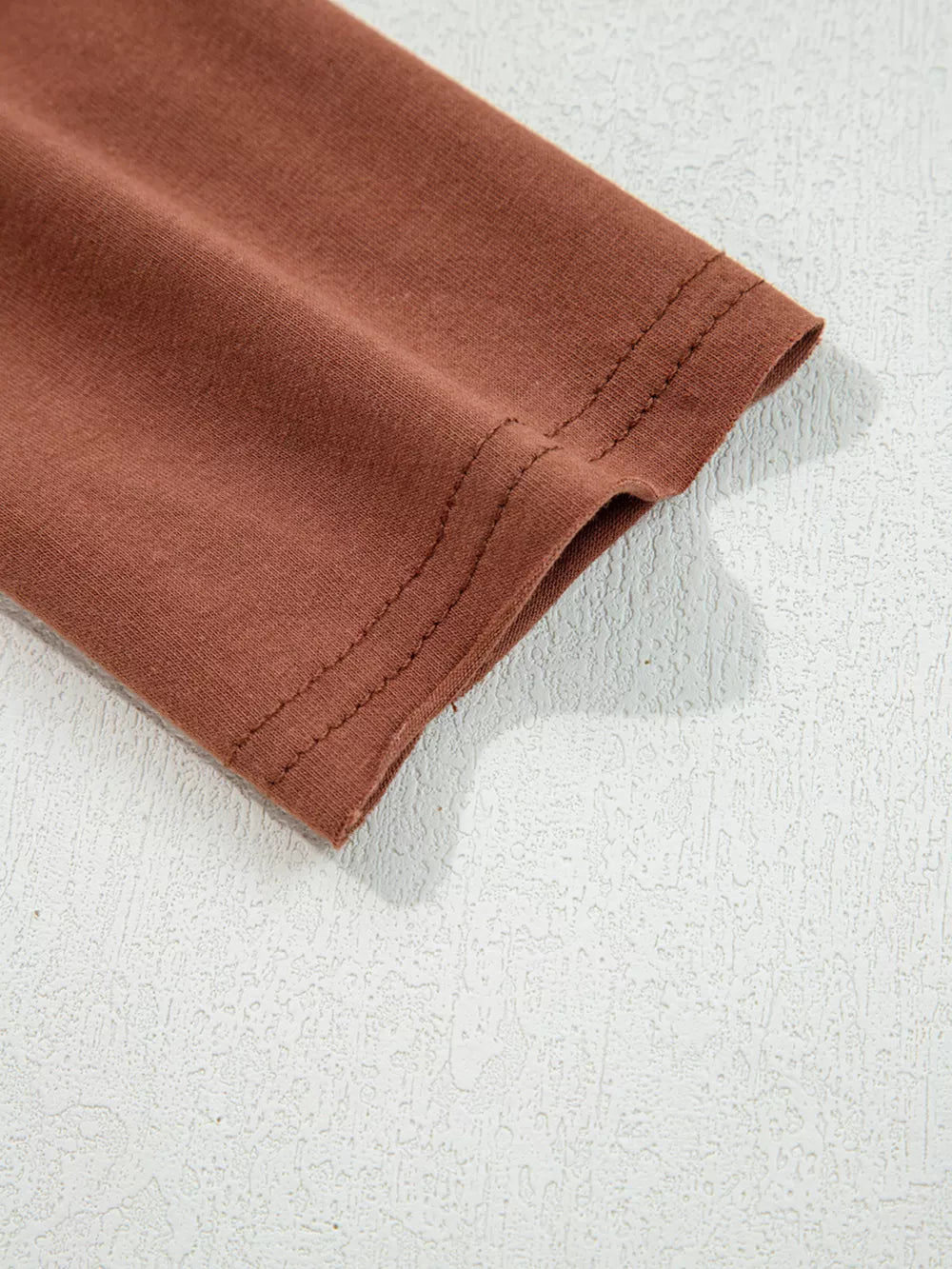 Caramel regular t-shirt with crew neck