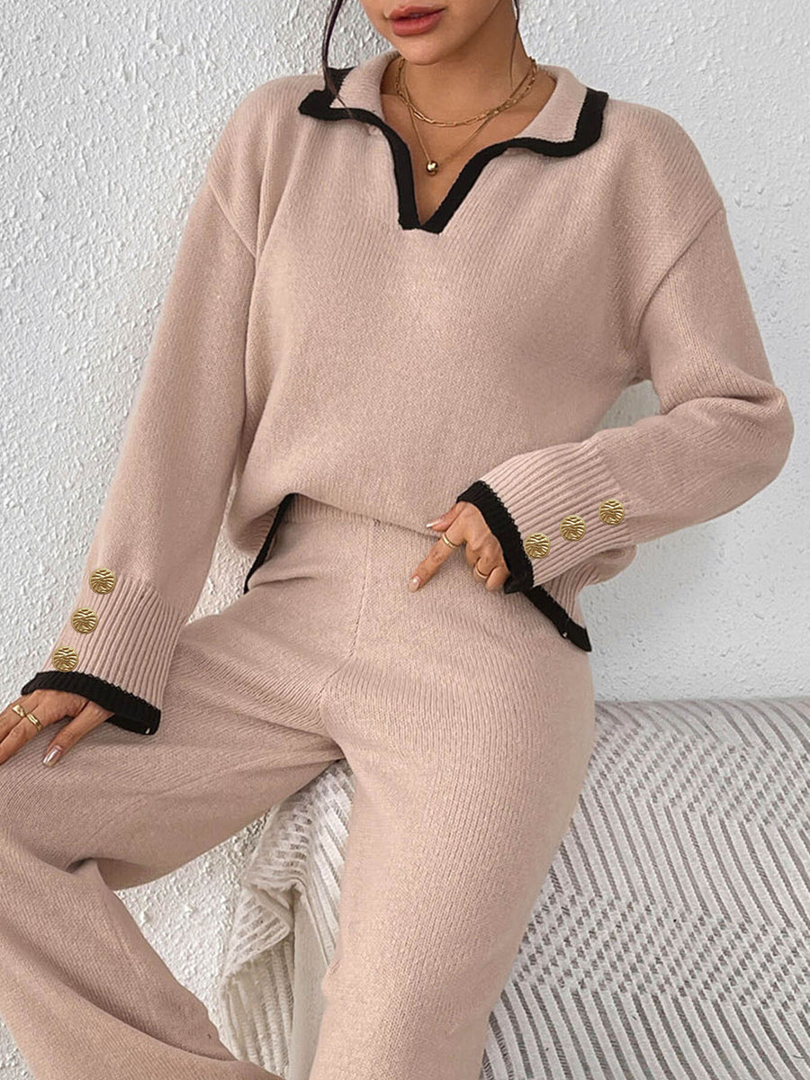 Black pullover sweater with hip-length and pullover