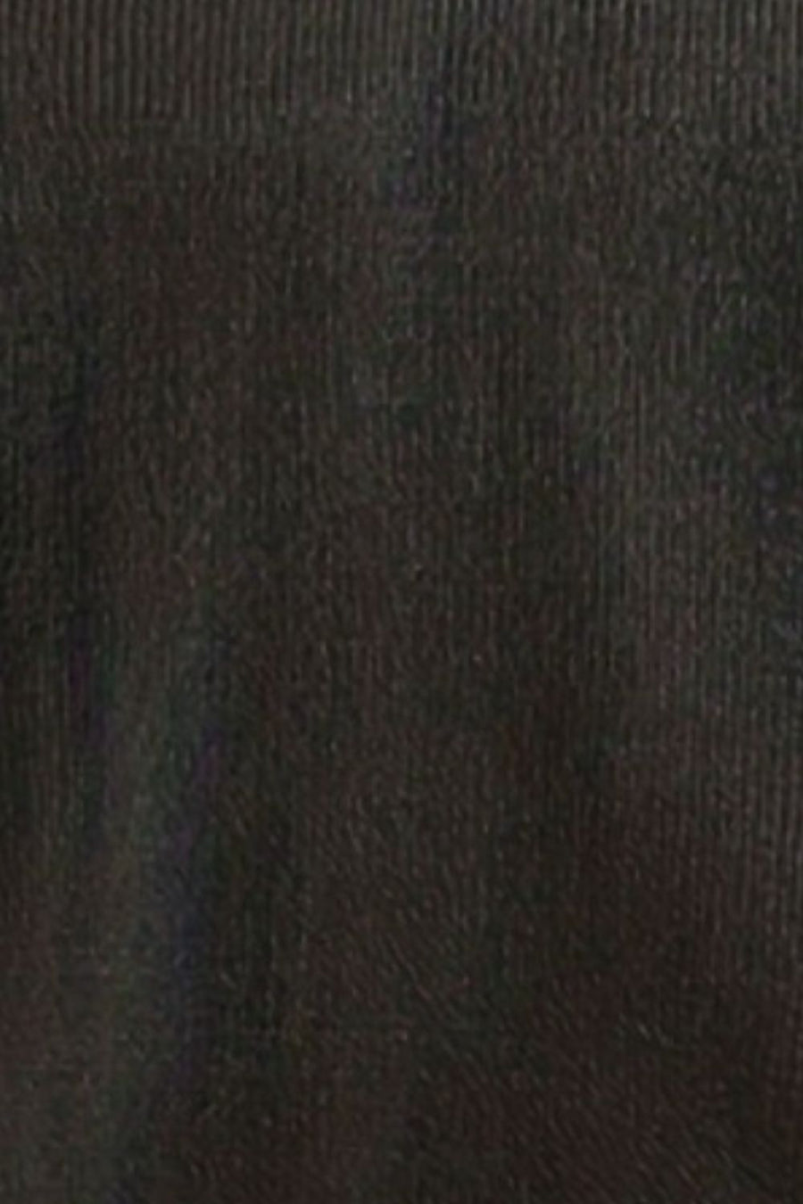 Black knit sweater with ruffled sleeves and V-neck