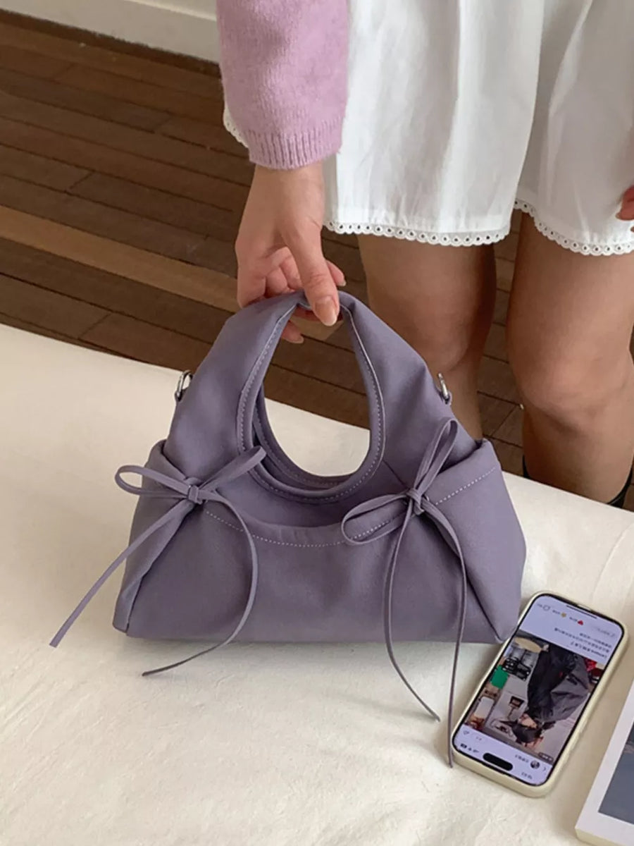 Pink Purple crossbody bag with small and not applicable