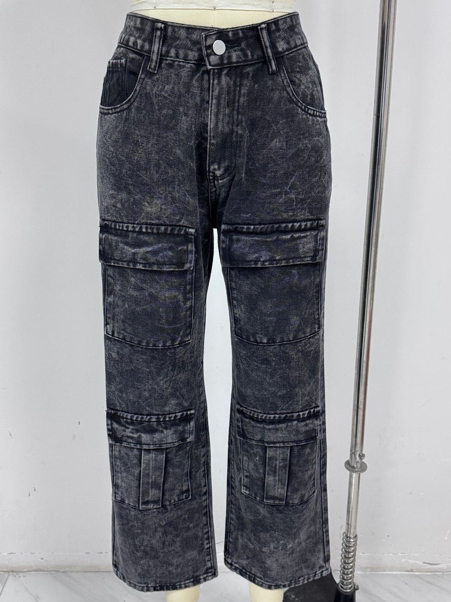 wide-leg jeans in Blue
