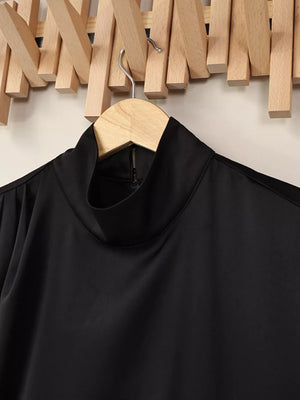 black mini dress