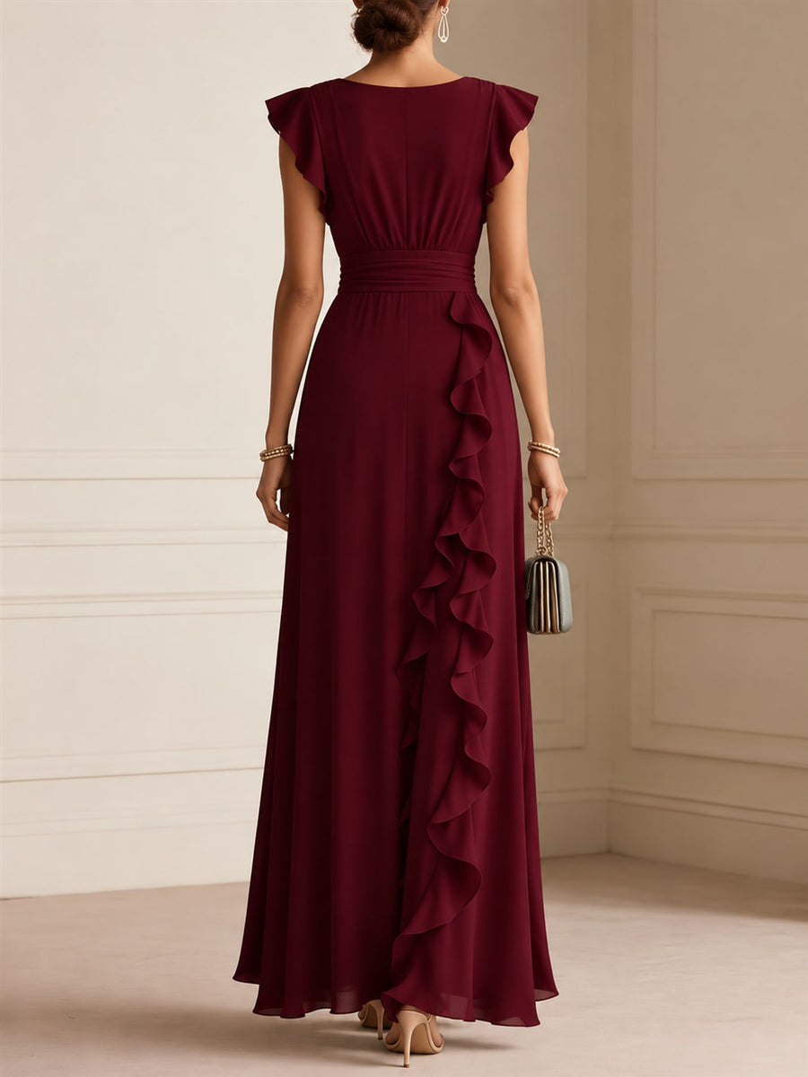 cream maxi dress