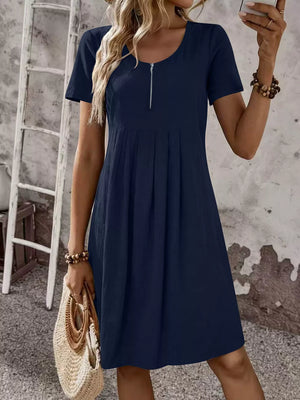 Black A-line dress