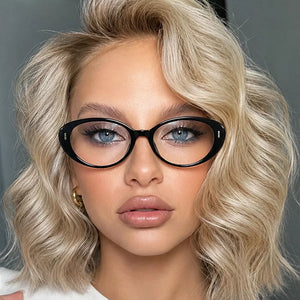sunglasses in black featuring oval frame and oval fit