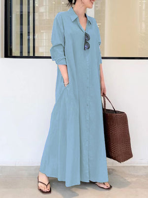 shirt dress in Apricot