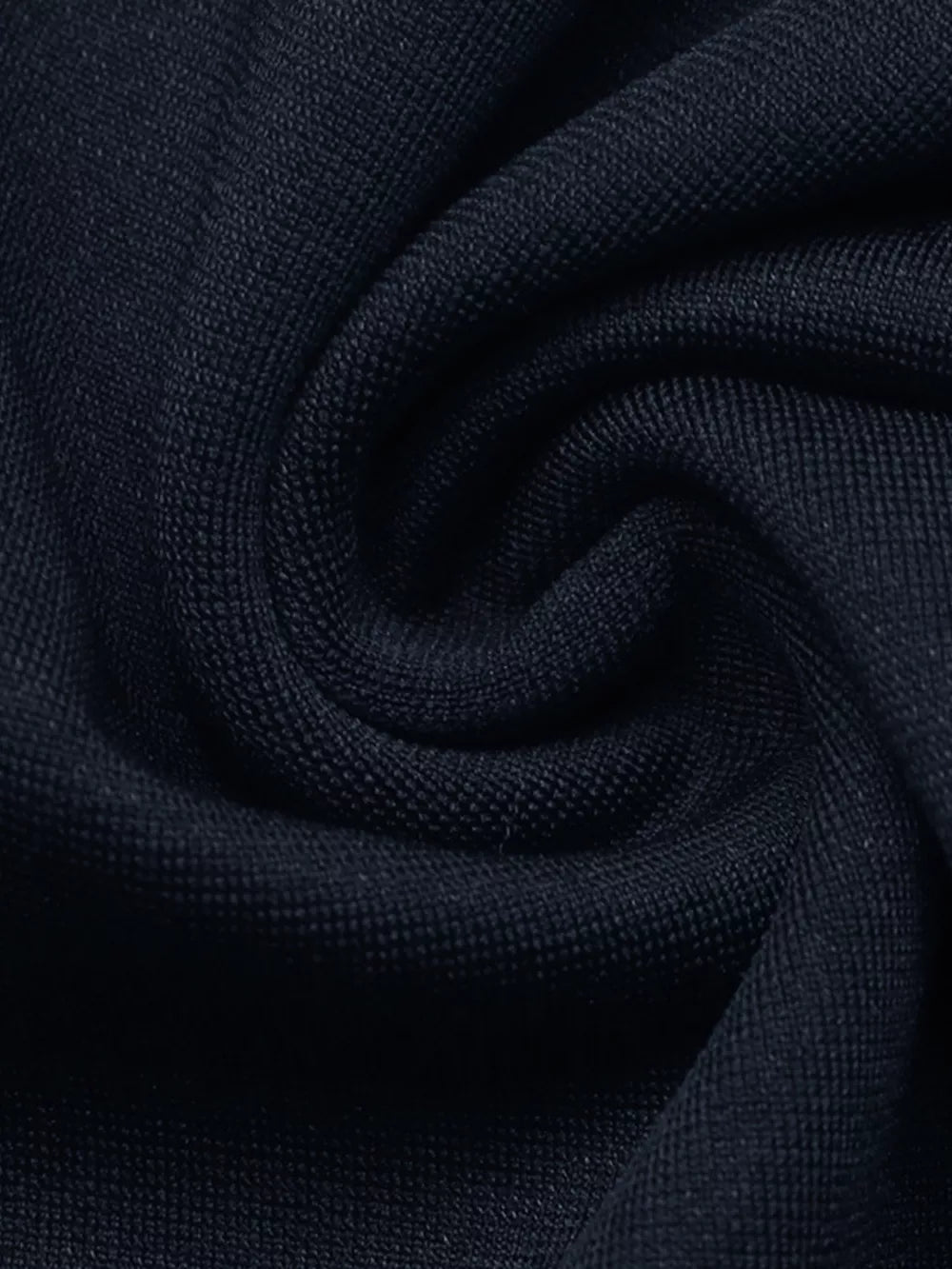 peplum top in Dark Blue with buttoned cuffs and hip-length