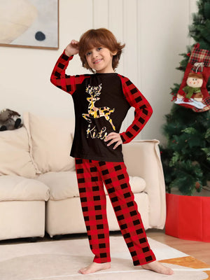 Mom regular pajama set with crew neck