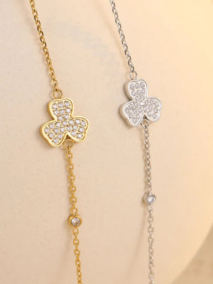 Silver bracelet with adjustable and clasp closure