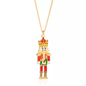 necklace featuring figurative in green with 18K Gold-Plated, Alloy, Rhinestone Care instructions: Avoid wearing during exerc