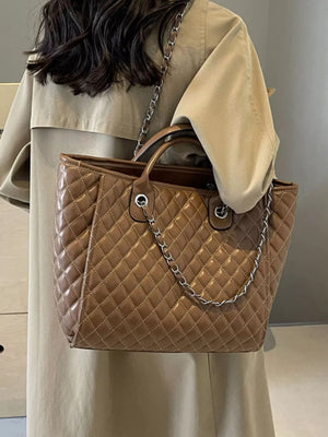 Quilted Chain Shoulder Bag option 5