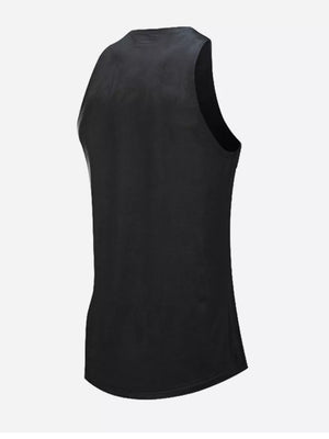 Men's Breathable Athletic Tank Top Plus Size in White