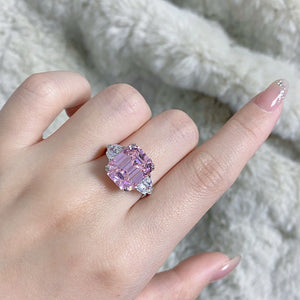 pink ACCESSORIES featuring zircon stones and geometric