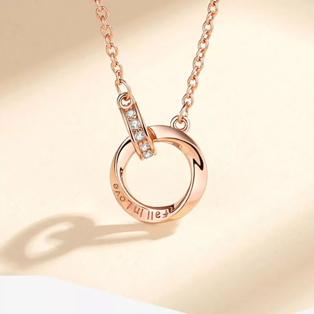 18K Rose Gold-Plated,925 sterling silver Care instructions: Avoid wearing during necklace in Rose Gold with fitted silhouette