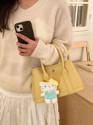 Brown Top Handle Crossbody Bag