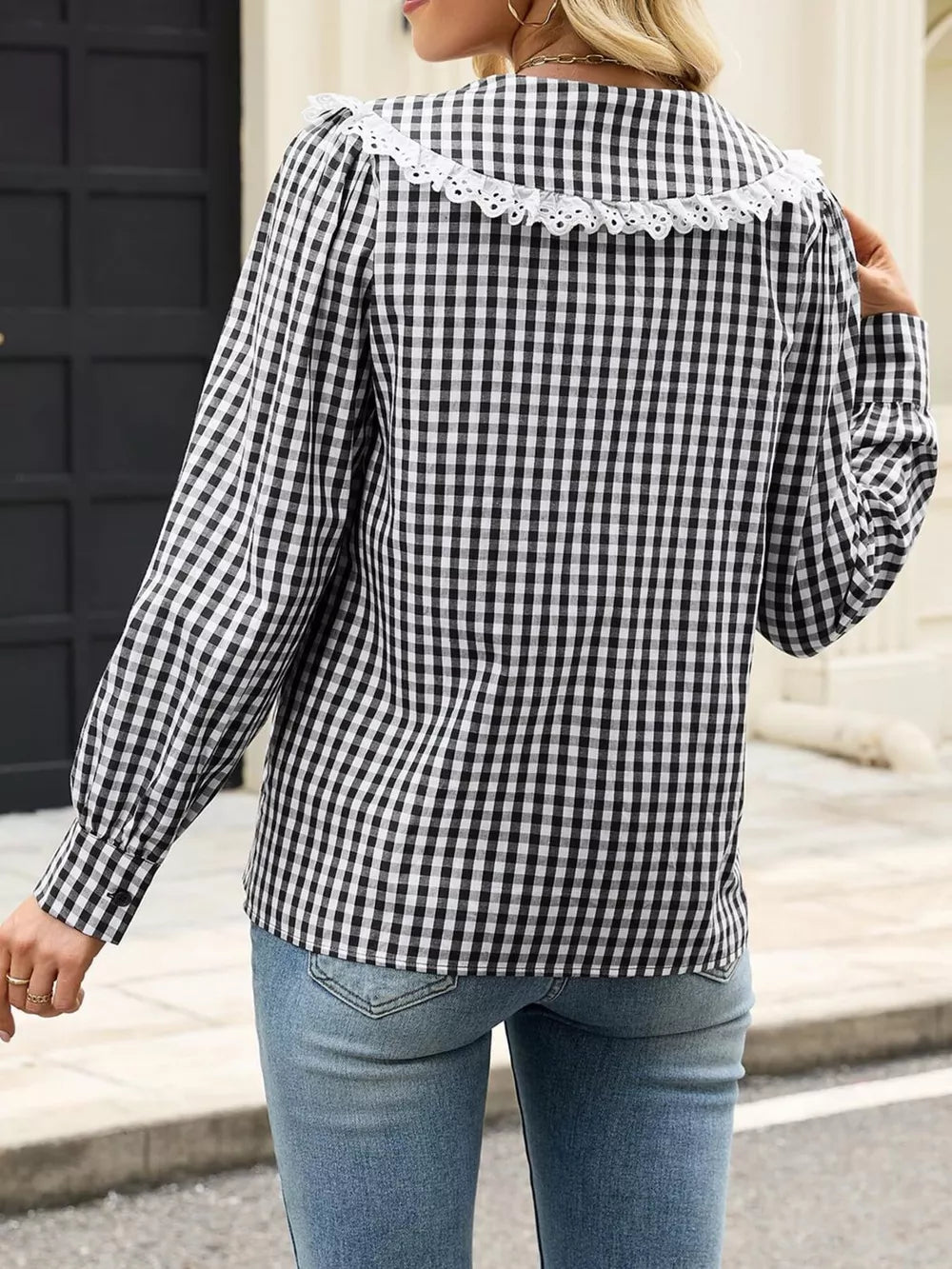 100% polyester Care instructions: Machine wash cold button-up shirt in Coffee Brown with regular silhouette