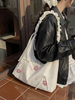 Floral Embellished Shoulder Bag option 7