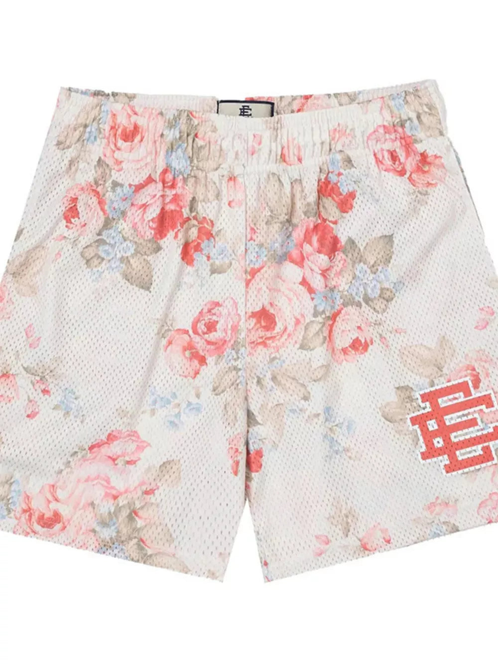 Men's Full Size Elastic Waist Shorts in Lime
