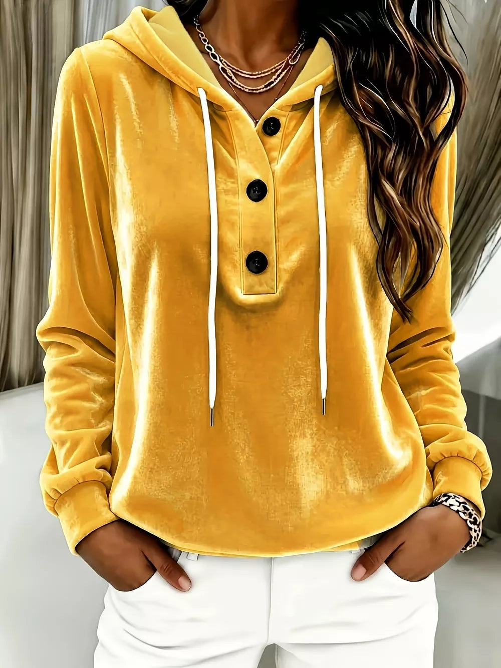 Pink pullover hoodie