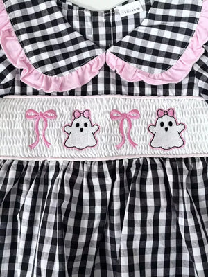 Pink with Children's Ghost Long Sleeve Top And Pants Set