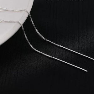 earrings in Silver with dangle and dangle