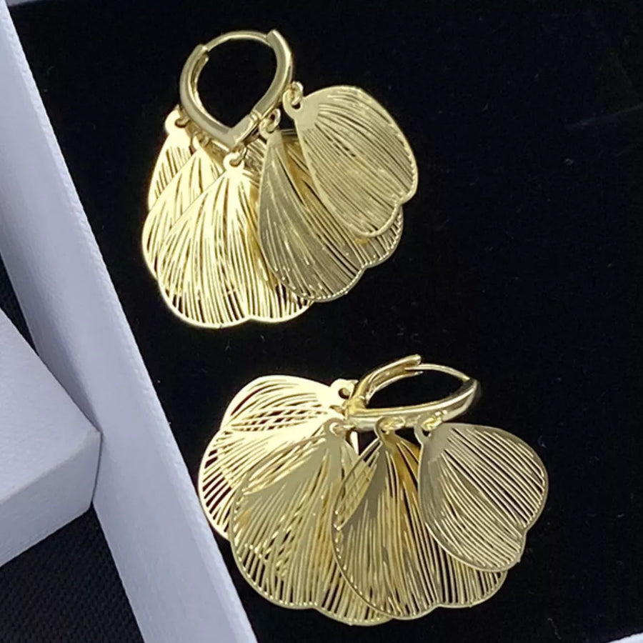 18K Gold-Plated, Iron Care instructions: Avoid wearing during exercise, as sweat earrings in gold with drop silhouette