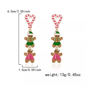 earrings featuring striped in red with 18K Gold-Plated, Zinc alloy, Copper Care instructions: Avoid wearing during exer