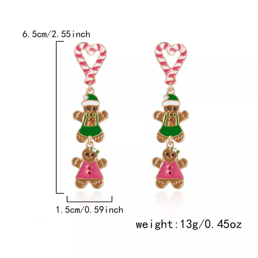 earrings featuring striped in red with 18K Gold-Plated, Zinc alloy, Copper Care instructions: Avoid wearing during exer