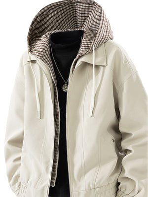 95%polyester,5%spandex Care instructions: Machine wash cold bomber jacket in Brown with relaxed silhouette