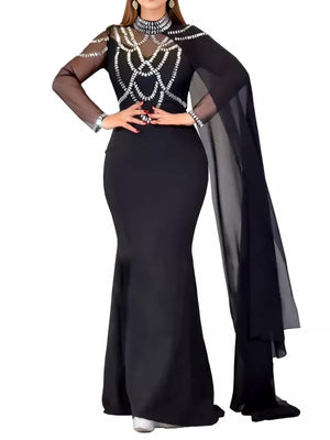 100% polyester Care instructions: Machine wash cold maxi dress in Gold with fitted silhouette