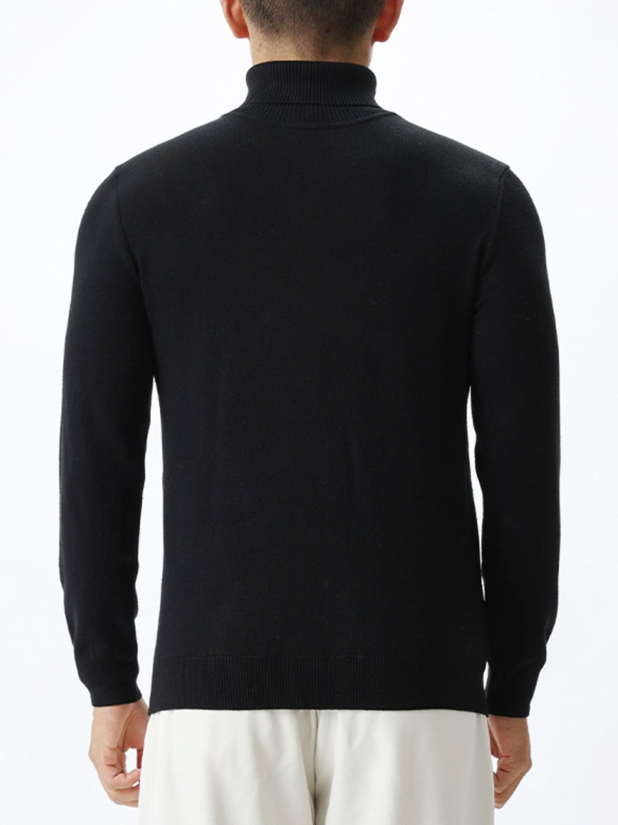 White turtleneck sweater