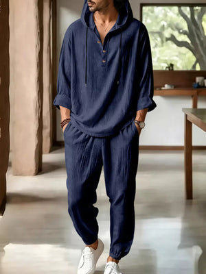athleisure lounge set in Dark Gray with hooded