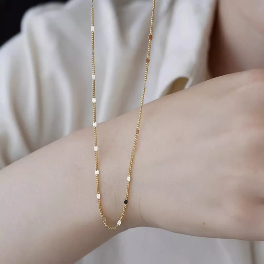necklace in Gold with gold-plated and collar