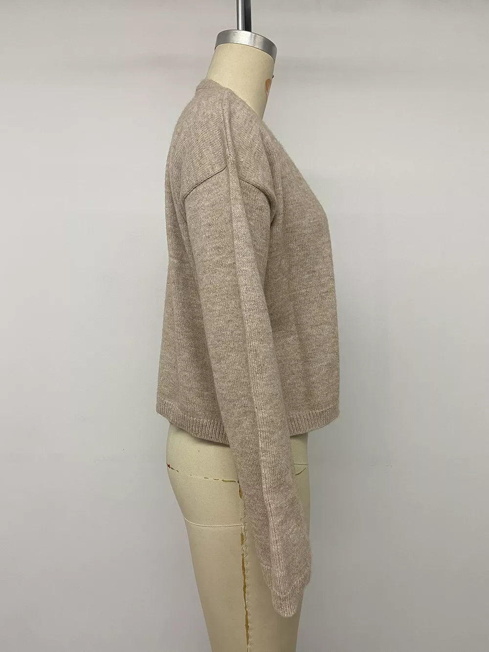 camel cardigan